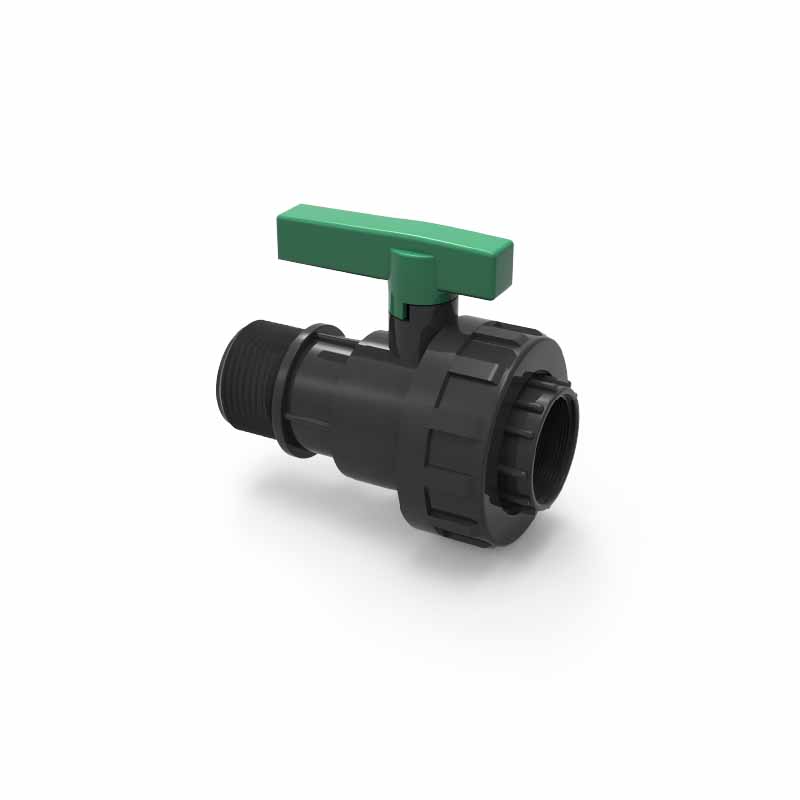 PP Male-Female <br>Ball Valve <br>(Green Seri)